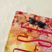 Strandlaken Kleurrijke Sunburst (In situ)