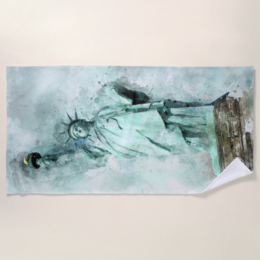 Strandlaken Lady Liberty (Voorkant)