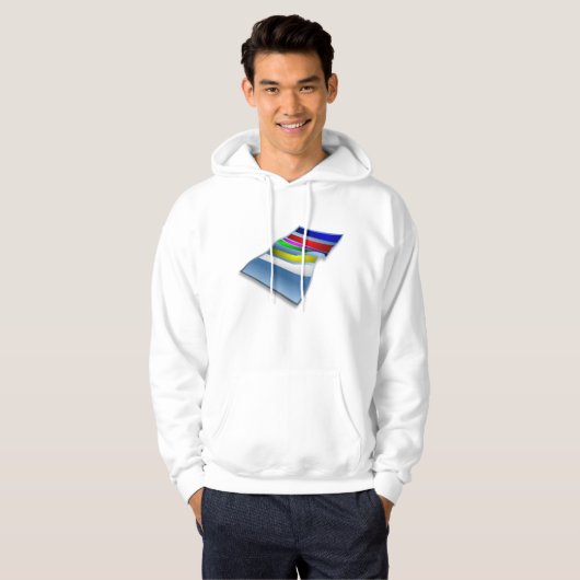 Strandlaken Mannen capuchon Hoodie (Voorkant volledig)