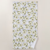 Strandlaken met appel. (Voorkant)