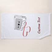 Strandlaken met audio cassette (Voorkant)