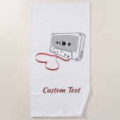 Strandlaken met audio cassette (Voorkant)