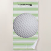 Strandlaken met golfstrepen (Voorkant)