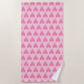 Strandlaken met kasteelprint (Voorkant)