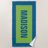 Strandlaken met UW NAAM (Voorkant)