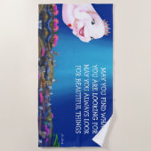 Strandlaken Prinses Eviana "Mooie Dingen..." (Voorkant)