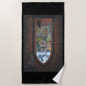 Strandlaken "Siena van de toren" (Voorkant)