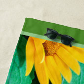 Strandlaken slaperig lieveheersbeestje zonnebloeme (In situ)