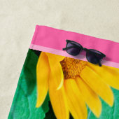 Strandlaken slaperig lieveheersbeestje zonnebloeme (In situ)