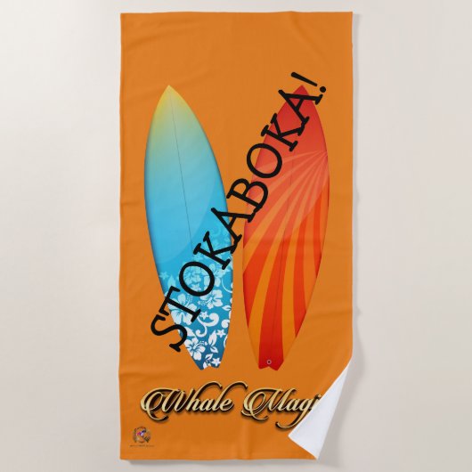 Strandlaken STOKABOKA! 2 (Surven boards) (Voorkant)