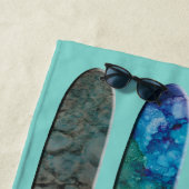 Strandlaken Surfboards in het Zand (In situ)