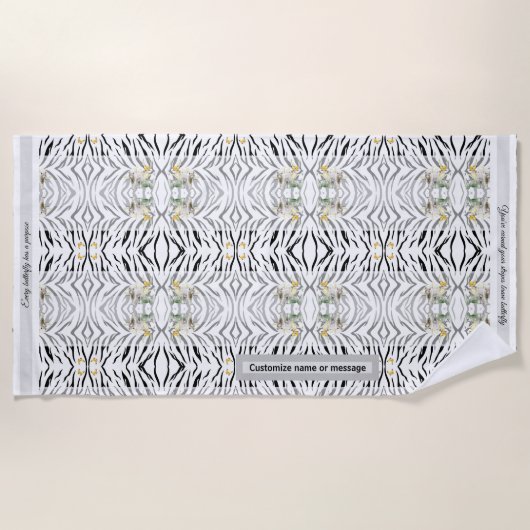 Strandlaken Tiger Stripes (Voorkant)