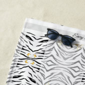 Strandlaken Tiger Stripes (In situ)