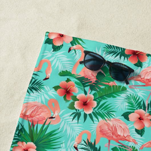 Strandlaken Tropische Flamingo (In situ)