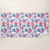 Strandlaken Tropische handpalmen (Voorkant)