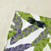 Strandlaken—Tropische handpalmen Print Strandlaken (In situ)