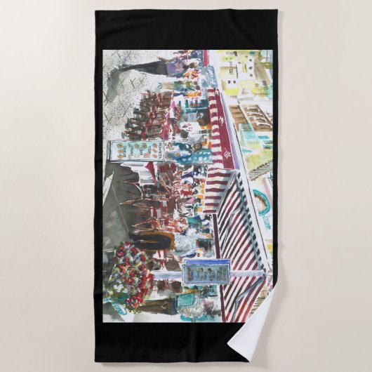 Strandlaken Twee zussen in Capris (Voorkant)