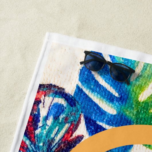 Strandlaken. Vang. vlinders Strandlaken (In situ)