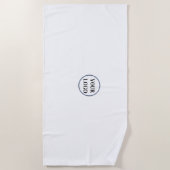 Strandlakens Gepersonaliseerde Monogrammed LOGO (Voorkant)