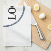 Strandlakens Gepersonaliseerde Monogrammed LOGO Theedoek (Quarter Fold)