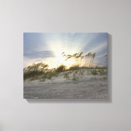 Strandlandschap kunstwerk canvas afdruk (Voorkant)