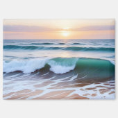 Strandlandschap Kust Zonsondergang Duik Rustig Rel Magneet (Voorkant)