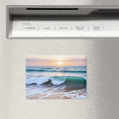 Strandlandschap Kust Zonsondergang Duik Rustig Rel Magneet (Insitu (Vaatwasser))