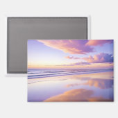 Strandlandschap Kust Zonsondergang Duik Rustig Rel Magneet (Voorkant / Achterkant)