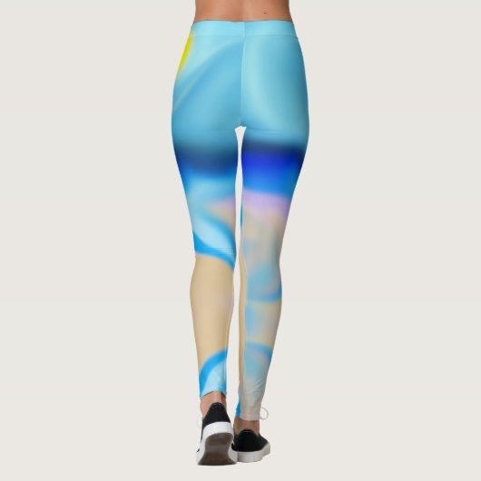 Strandlandschap Leggings (Achterkant)