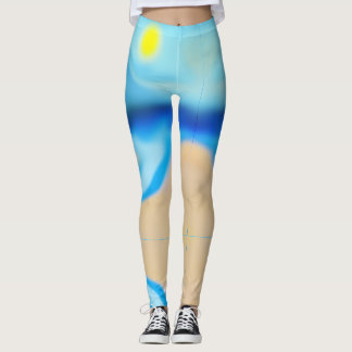 Strandlandschap Leggings