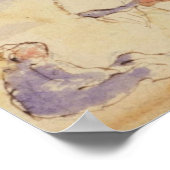 Strandlandschap Sketch Art Poster (Hoek)