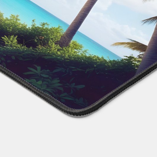 Strandlandschap Tropisch eiland Ontspannen Rustig Bureaumat (Hoek)