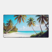 Strandlandschap Tropisch eiland Ontspannen Rustig Bureaumat (Voorkant)