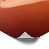 Strandlandschap Tropische zonsondergangschemering  Poster (Hoek)