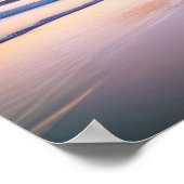 Strandlandschap Tropische zonsondergangschemering Poster (Hoek)
