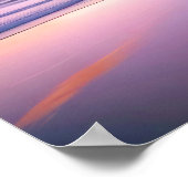 Strandlandschap Tropische zonsondergangschemering  Poster (Hoek)