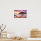 Strandlandschap Tropische zonsondergangschemering Poster (Keuken)
