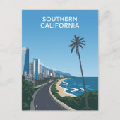 Strandlandschap van Zuid-Californië Briefkaart (Voorkant)