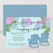 Strandlantaarns Echtpaar Douche Kaart (Voorkant / Achterkant)