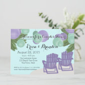 Strandlantaarns Echtpaar Douche Kaart (Staand voorkant)