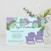 Strandlantaarns en Adirondack stoelen Kaart (Staand voorkant)