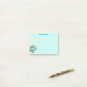 Strandleven bord post-it notitie lichtblauw post-it® notes (Op bureau)
