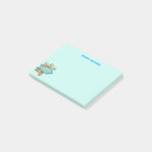 Strandleven bord post-it notitie lichtblauw post-it® notes (Schuin)