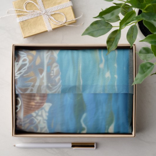 Strandleven Chihuahua puppy decoupage Tissuepapier (Geschenk)