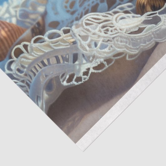 Strandleven Chihuahua puppy decoupage Tissuepapier (Detail)