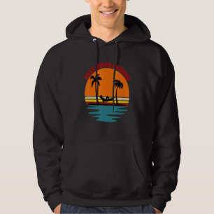 Strandleven Hangmat Palmbomen Zon Surf Zand & Drin Hoodie