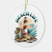 Strandleven Keramisch Ornament (Links)