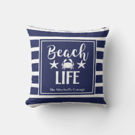 Strandleven Krab Zeester Kust Chic Nautilisch Them Kussen