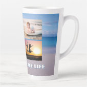 Strandleven Multi-foto  Latte Mok (Rechts)