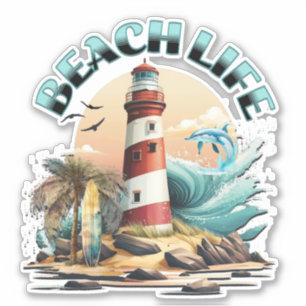 Strandleven Sticker